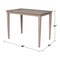 International Concepts Rectangle Solid Wood Top Table, Counter Height, Washed Gray Taupe, 30 W, 48 L, 36 in H, Wood K09-3048-36S - alternate 5
